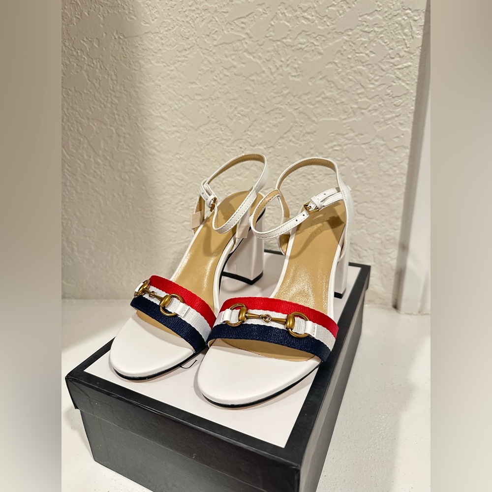Horsebit Sylvie Sandal Heel